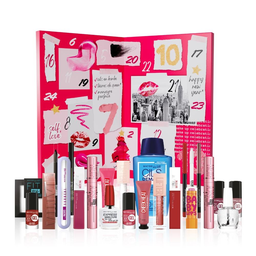Maybelline Calendrier De L'Avent Happy Holidays 2023 Incluant